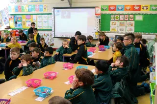 6th Class visit for Seachtain na Gaeilge