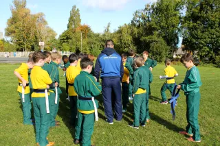 Tag rugby workshop with Leinster branch coach Mark