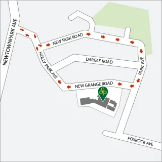 Holly Park One Way System - From Newtownpark Ave