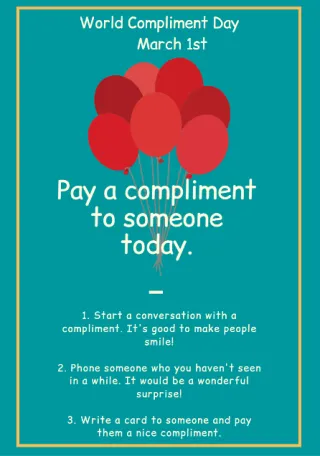 World Compliment Day - March 1st