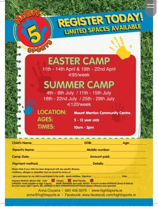 camp invitation 