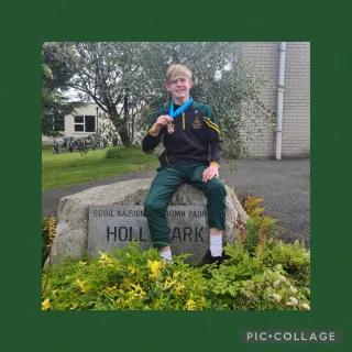 Boy with medal 