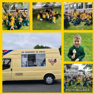 boys eating ice cream